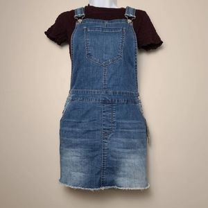 Juniors skirt overalls